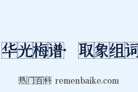 华光梅谱·取象组词是什么意思的图片